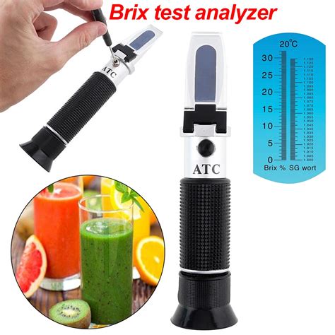 refractometer sugar concentration|how to use handheld refractometer.